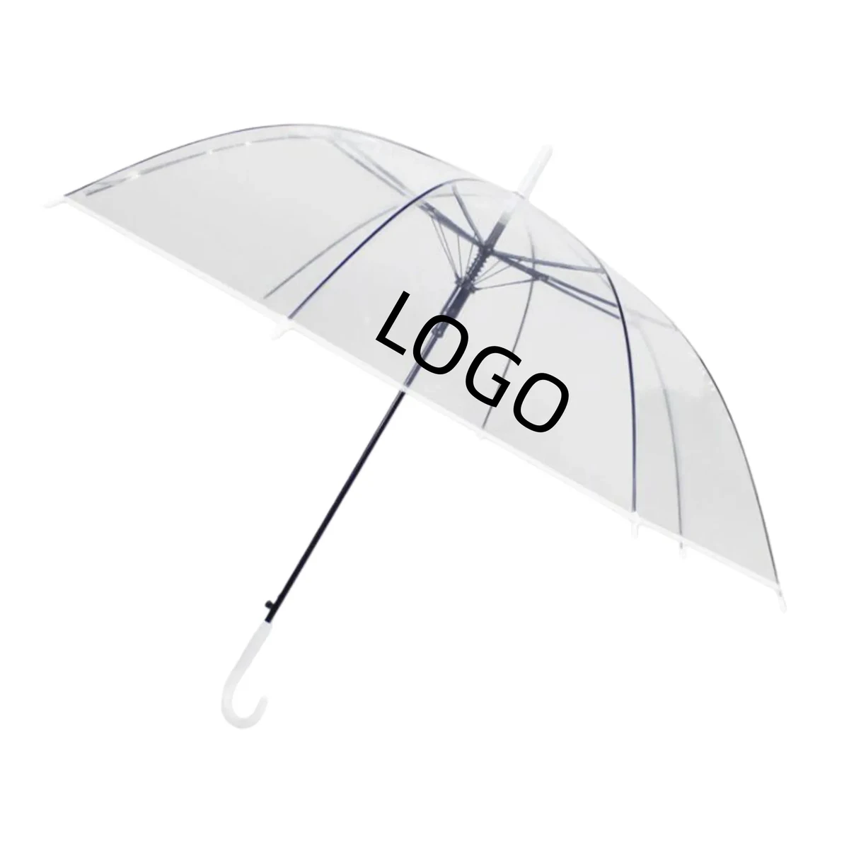 Long Handle Transparent Bubble Umbrella For Outdoor 1