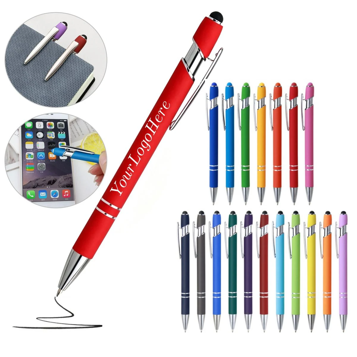 2 in 1 Stylus Ballpoint Pen with Clip 1