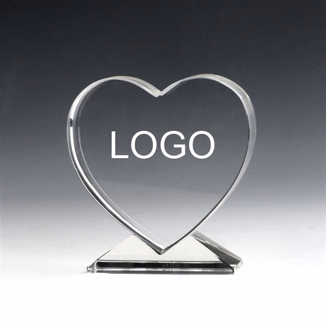 Custom Crystal Heart Awards