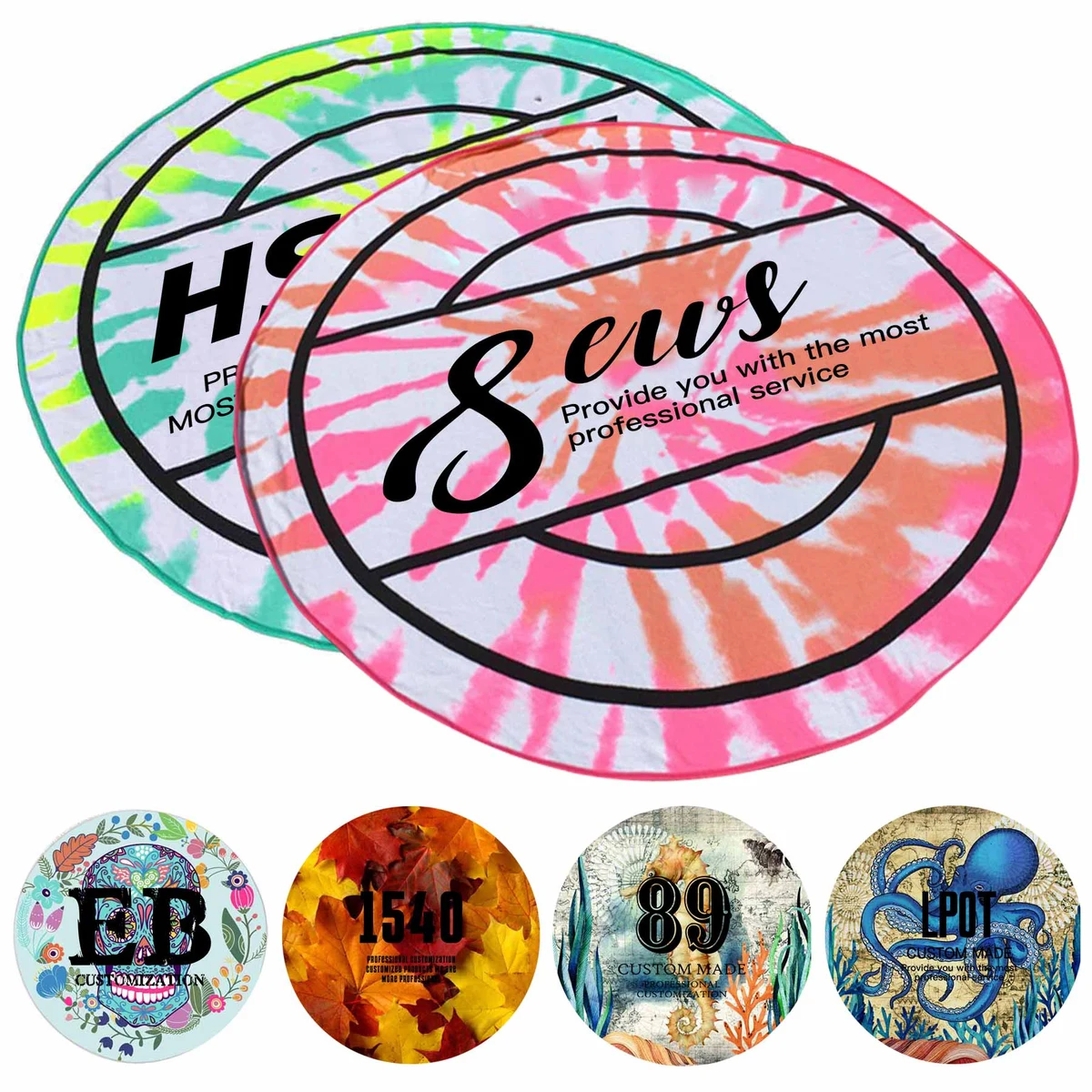 Microfiber Round Beach Towel 1