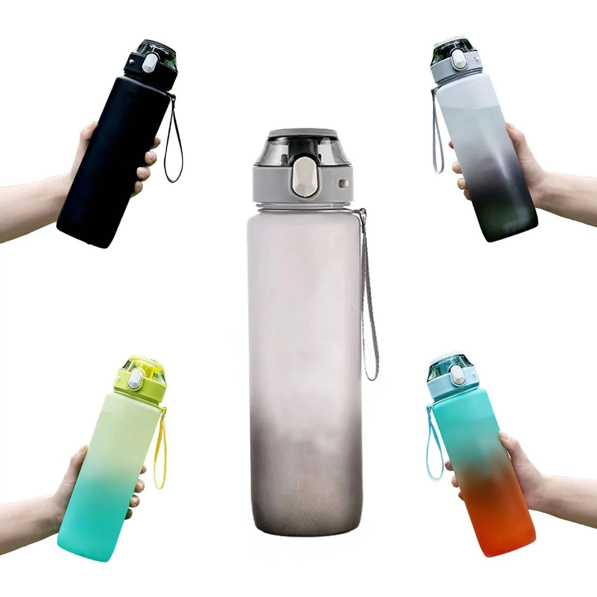 Gradient Motivational Sports Water Bottle 1