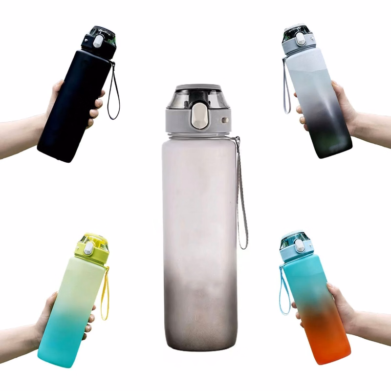 Gradient Motivational Sports Water Bottle