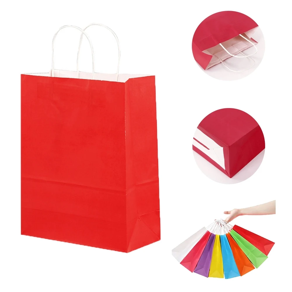 Colored Kraft Bags 1