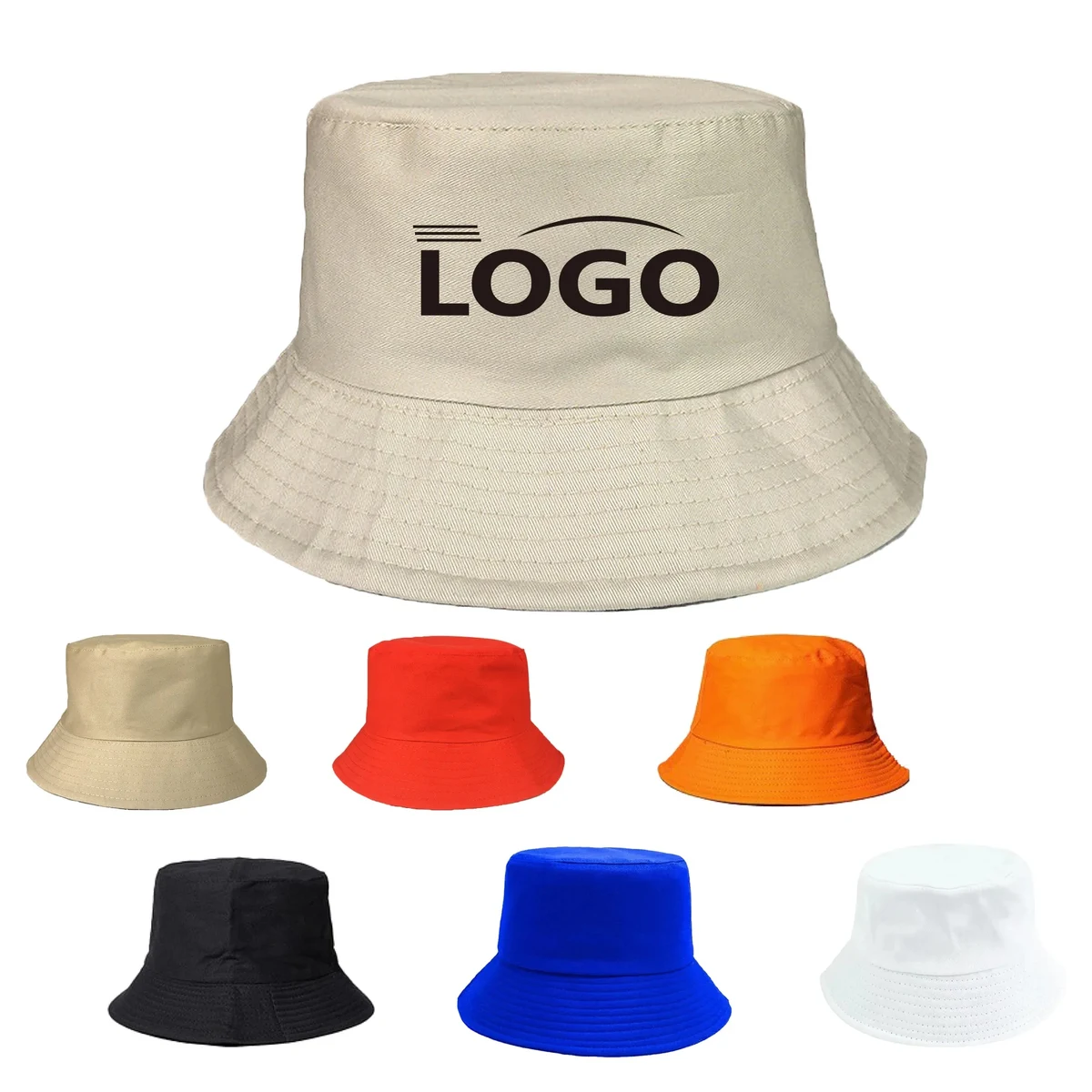Cotton Bucket Hat Durable Foldable Customizable Fisherman 1