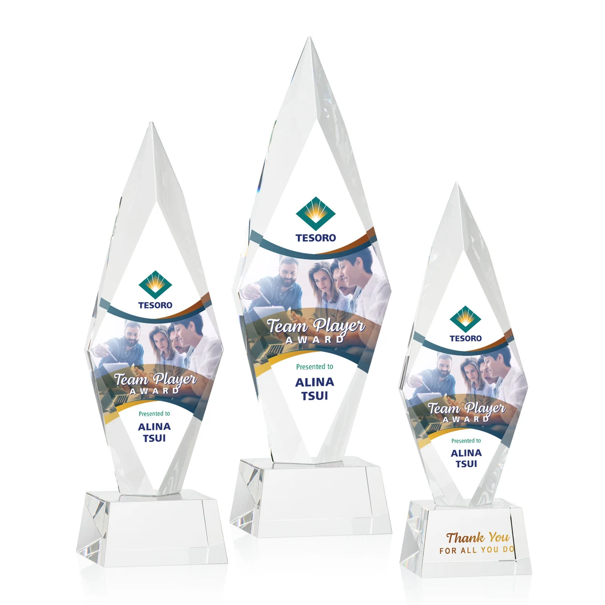 Manilow VividPrint™ Award on Robson Base - Clear 1