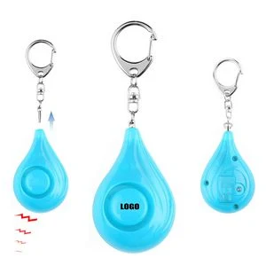 Water Drop Safety Alarm Keychain With LED Light And 120DB Panic Sound 1