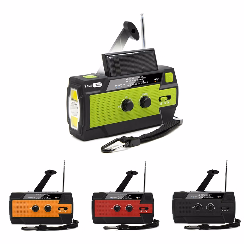 ABS  Outdoor Multifunctional Emergency Hand Cranked Radio