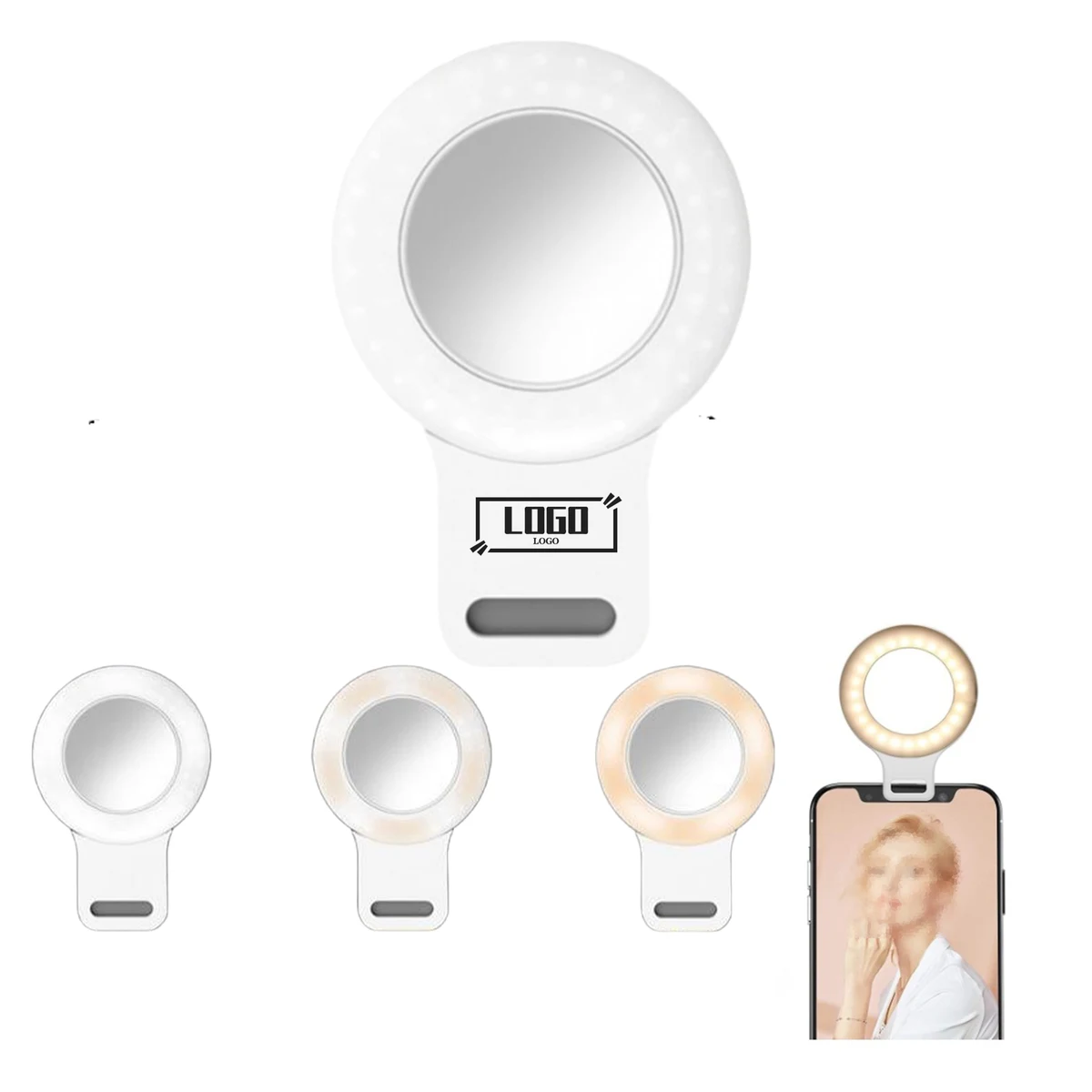 Clip-On Ring Light With Touch Control For Live Streaming 1