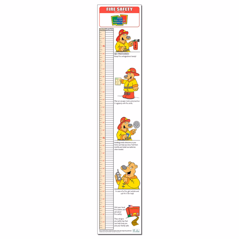 GROWTH CHART - Fire Safety Children's Growth Chart