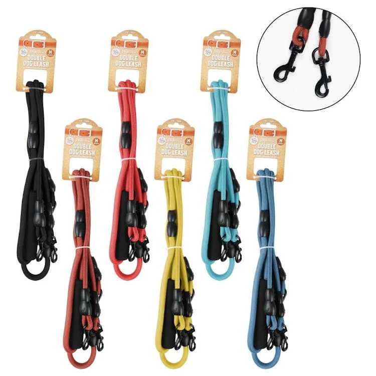 Pet Double Rope Leash Assorted Medium 1