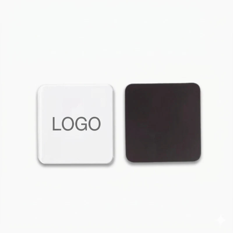 Square Acrylic Fridge Magnet W/ Soft Magnetic Back 1