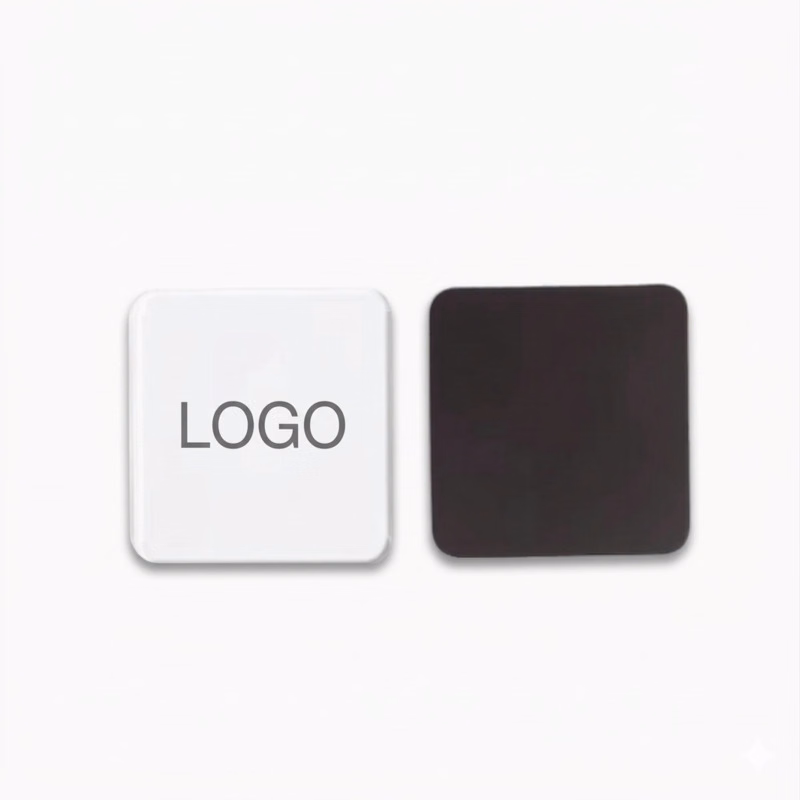 Square Acrylic Fridge Magnet W/ Soft Magnetic Back