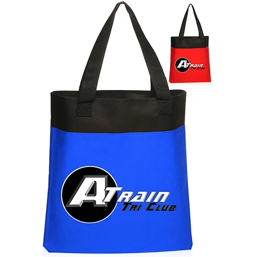 Deluxe Tote Bags - 14" W x 15"H, custom tote bag with logo imprint 1