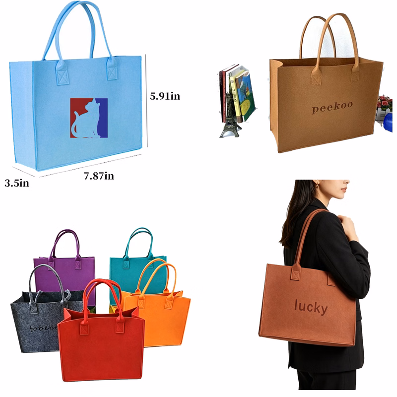 Lightweight Felt Carry Tote
