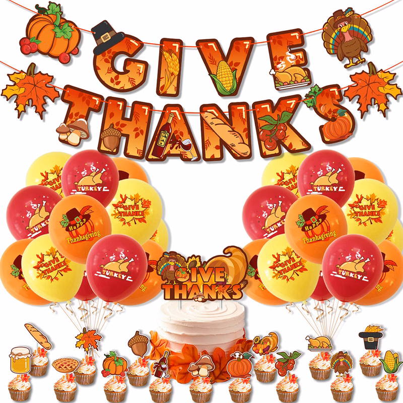 Thanksgiving Theme Party Decoration Balloon Set