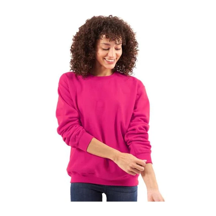 Adult Crewneck Sweatshirts - Pink S-XL 1