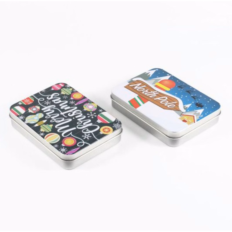 Rectangular Empty Hinged Tin Box