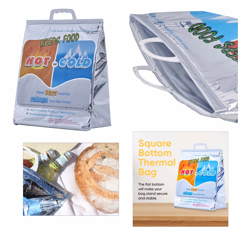 Hot and Cold Reusable Insulated Bag Food Storage