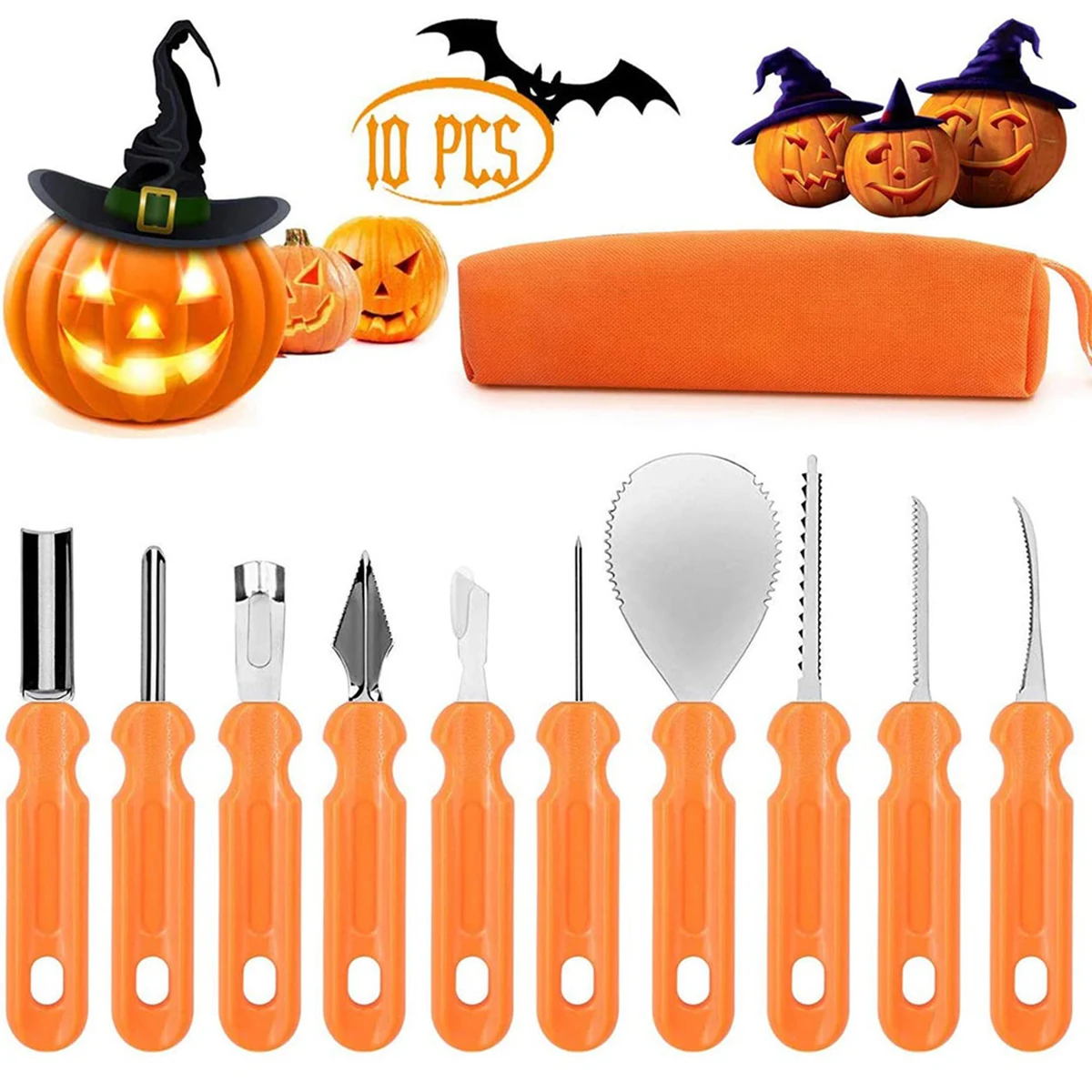 Portable Bag Pumpkin Carving Tool Kit 1