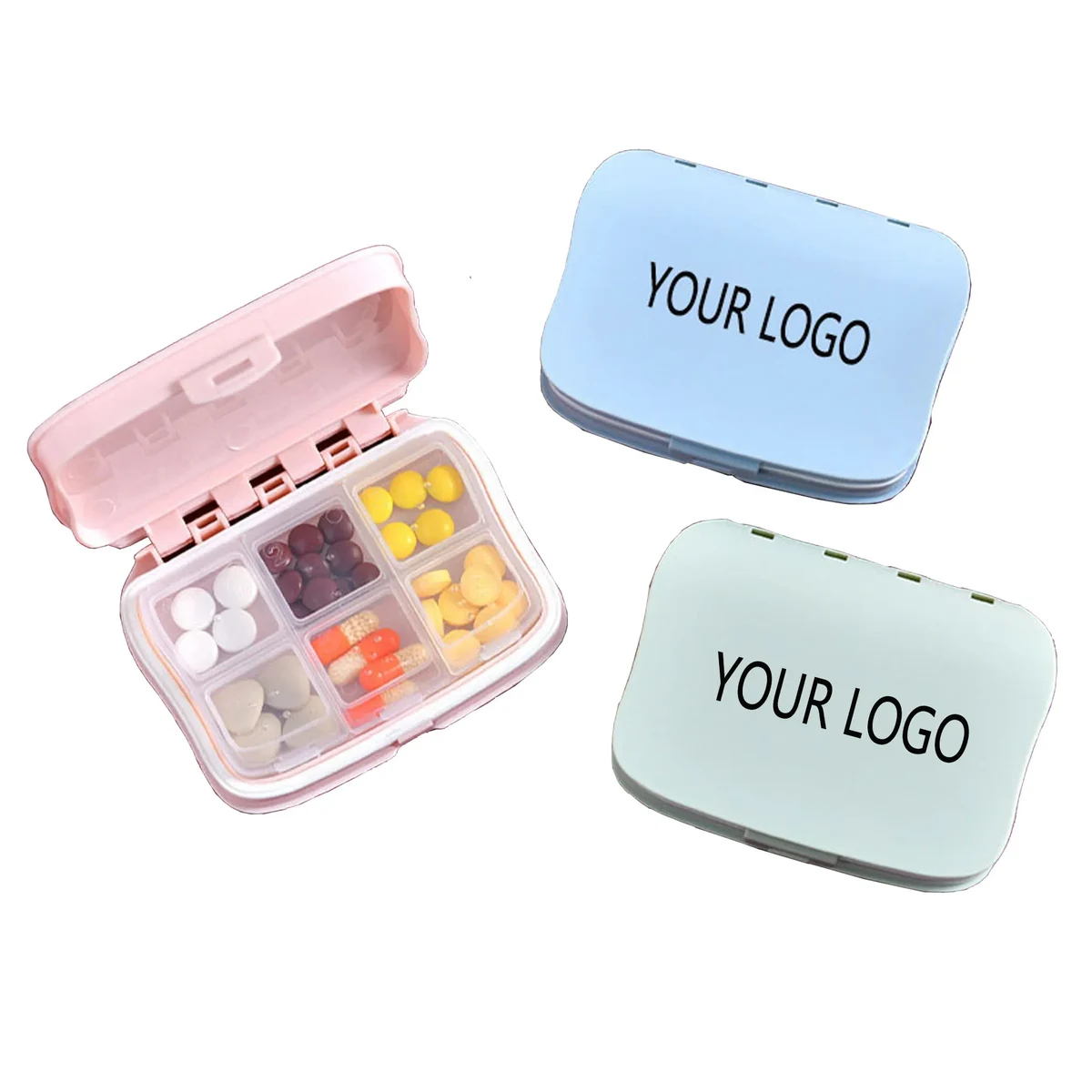 6 Compartments Pill Box MOQ 100 1