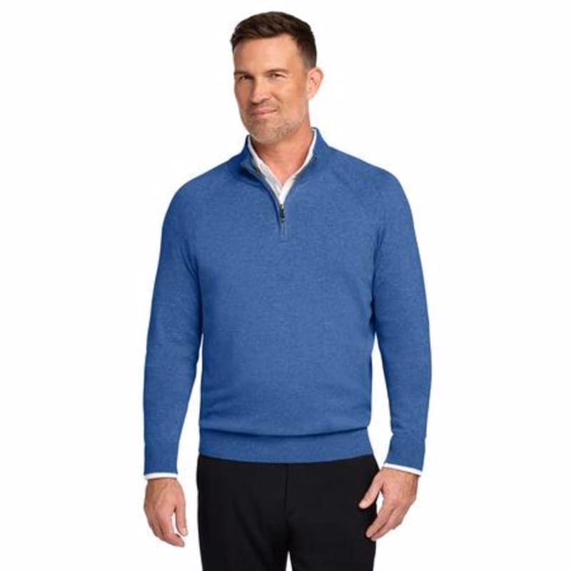 Brooks Brothers Cotton Stretch 1/4-Zip Sweater