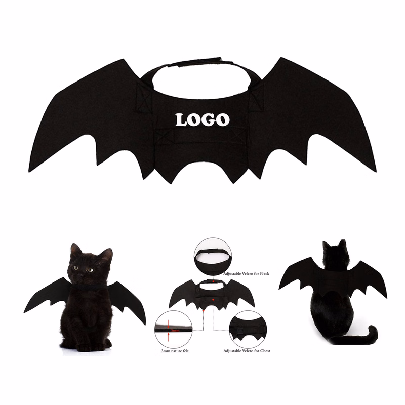 MOQ 10 pcs Halloween Pet Wings