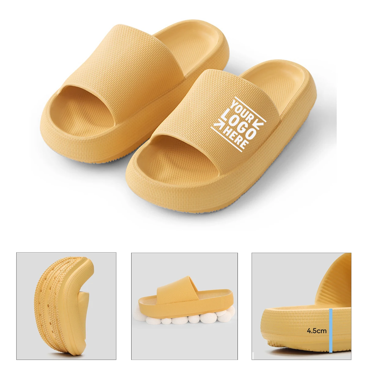 Heavy Soled Home Shower Slippers with Padded 1