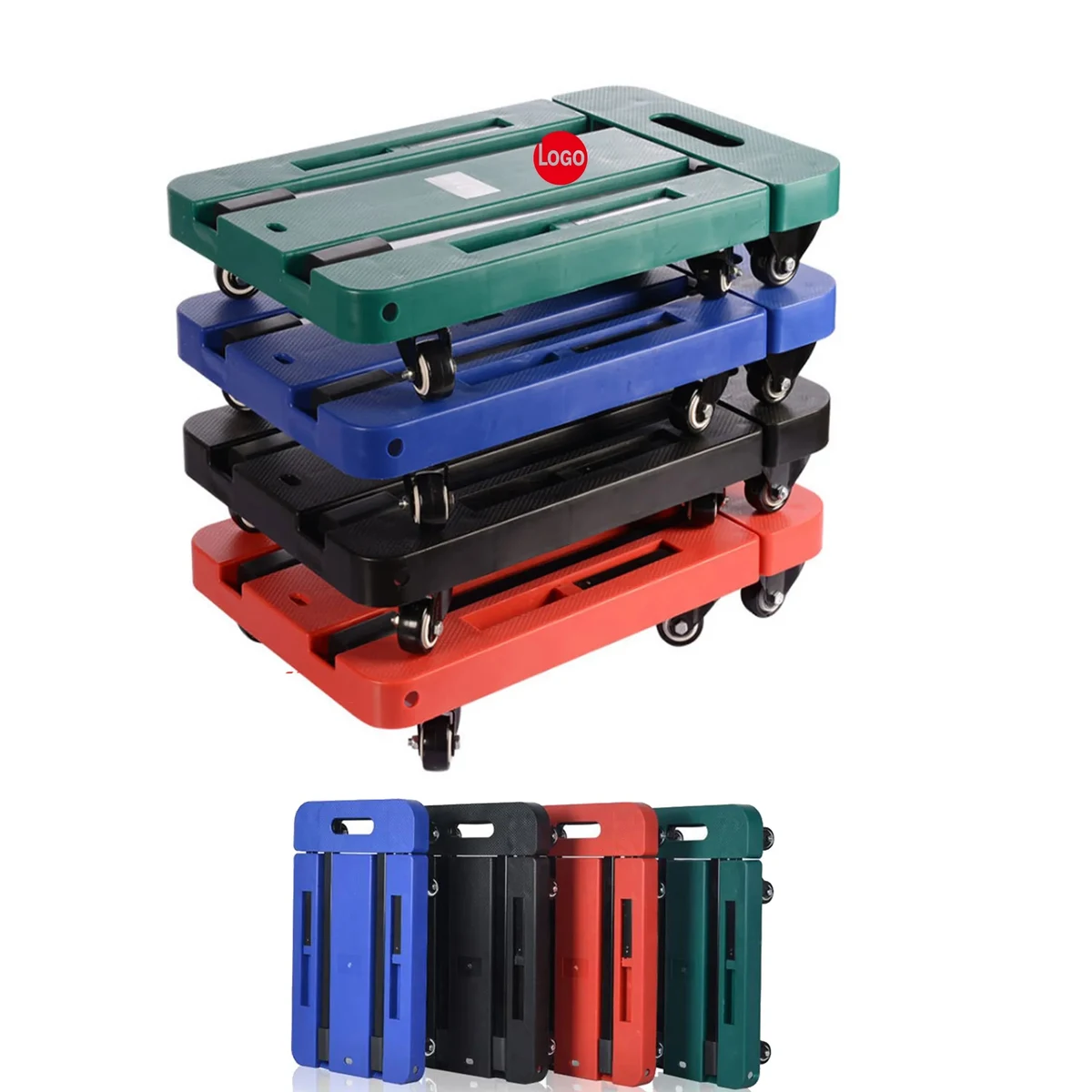 MOQ1 Folding Collapsible Flat Trolley 1