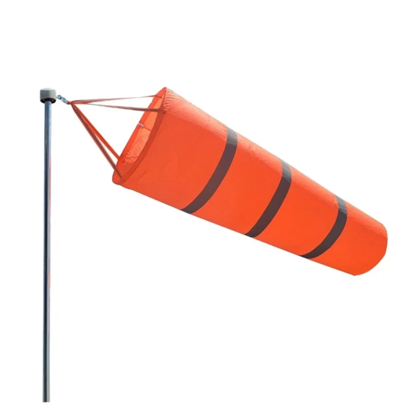 Airport Windsock with Reflective Belts 1