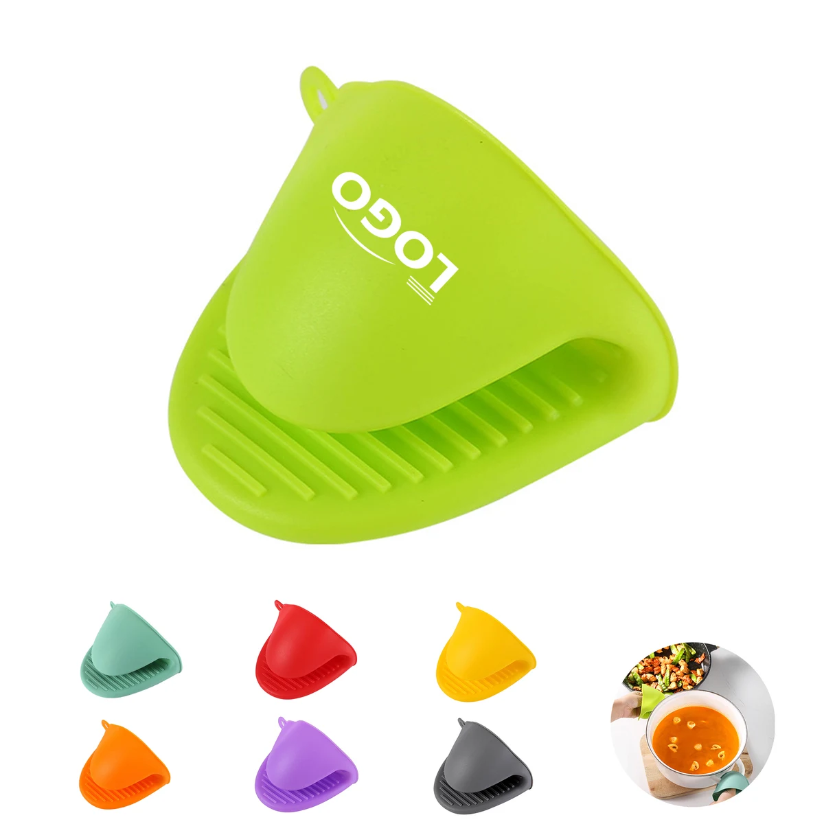 Heat-Proof Silicone Clip for Oven Mitts 1