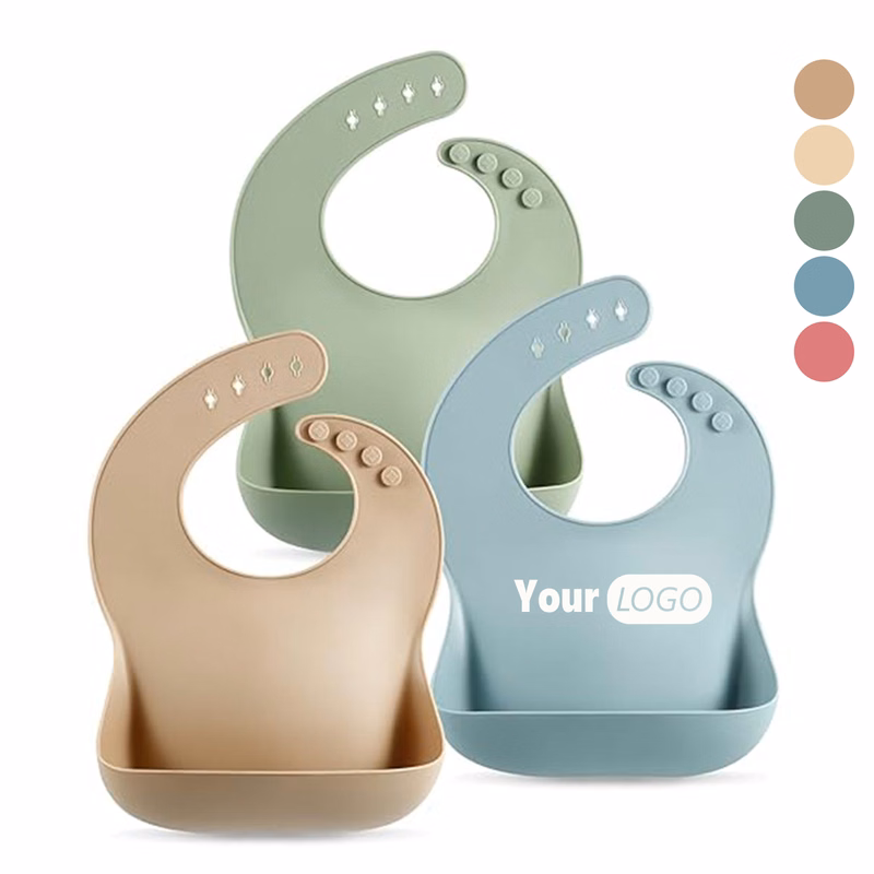 Adjustable Baby Waterproof Eating Bib MOQ50