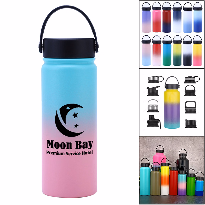 32 Oz Custom Gradient Color Hydro Flask Wide Mouth Bottle