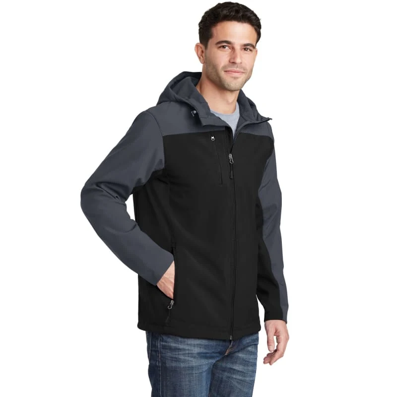 Port Authority Hooded Core Soft Shell Jacket. 1