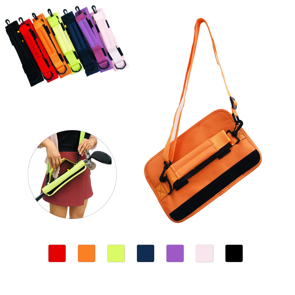 Compact Golf Practice Single Club Handbag With Strap 1