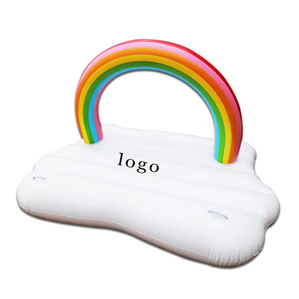Inflatable Rainbow Cloud Pool Float 1