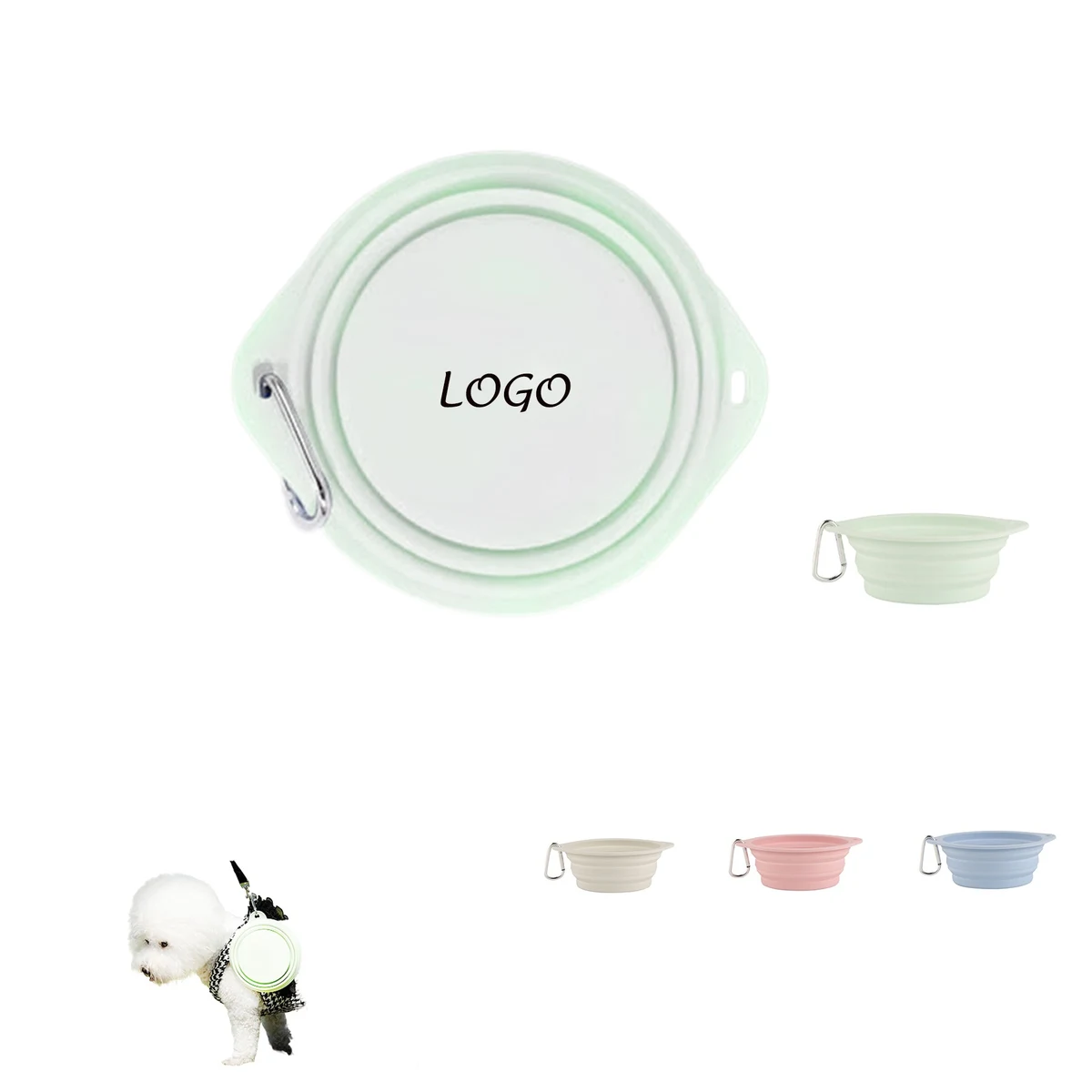 Silicone Pet Collapsible Bowl 1