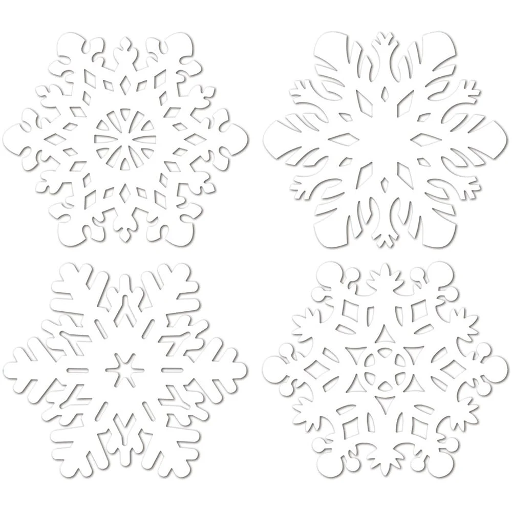 Snowflake Cutouts - White 14"-14.5" 1