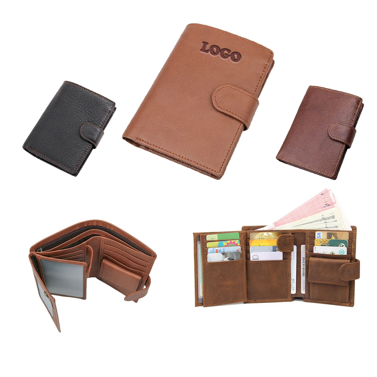 MOQ 5 pcs Leather Wallet 1