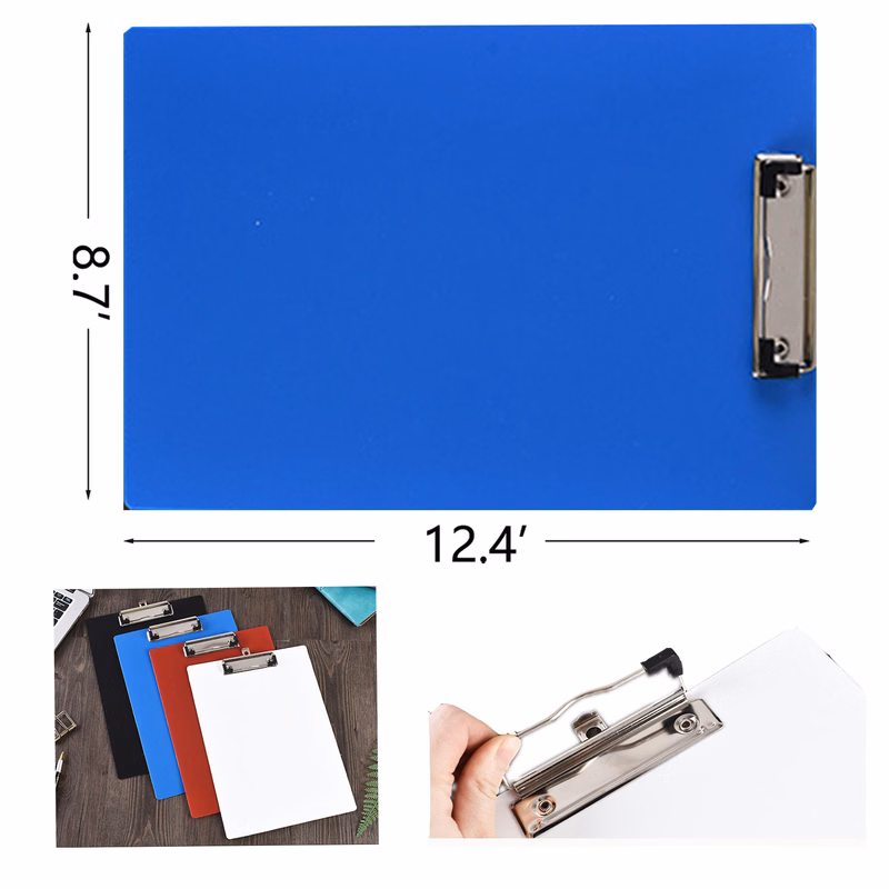 A4 Folder Board With Metal Clip On The Top