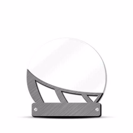 Unassembled Blank Layered Acrylic Metal: 6x8" Shie