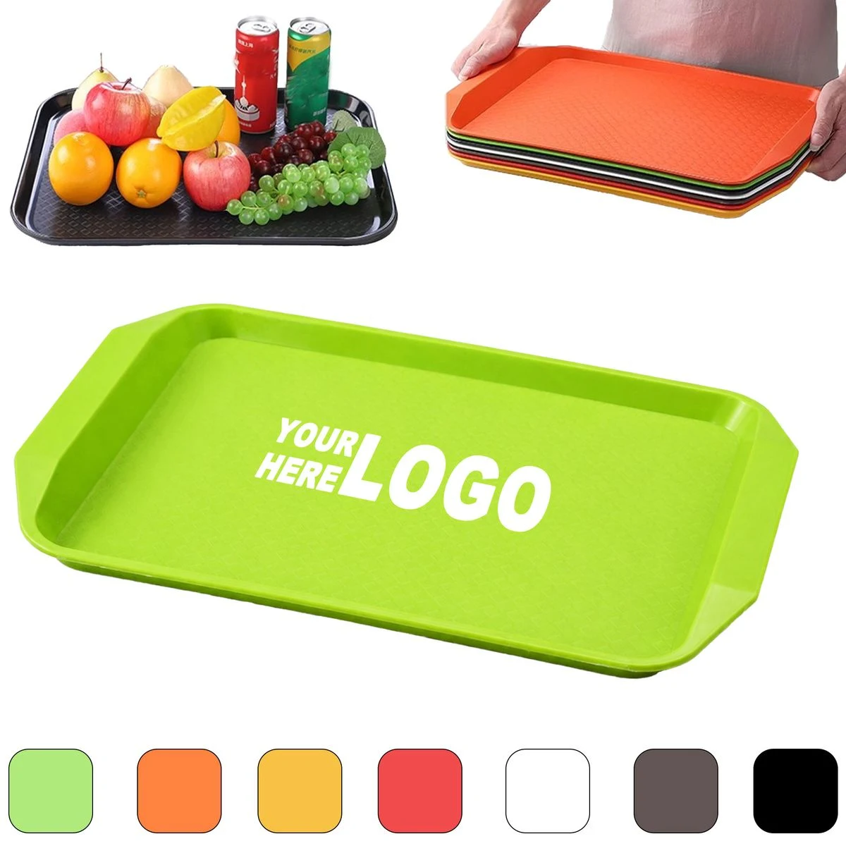 PP Plastic Heavy-Duty Durable Food Tray 1