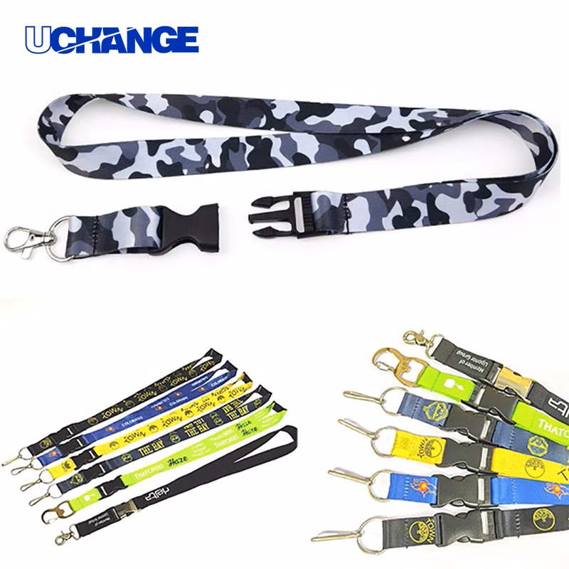 Custom Printed Polyester Lanyard with Breakaway Buckle
