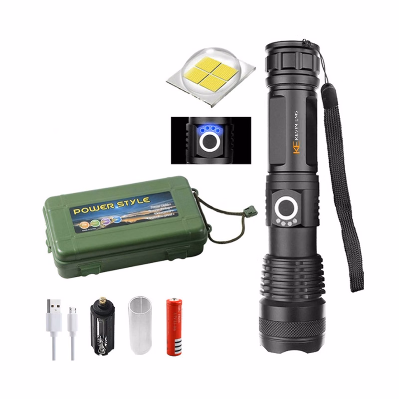Aluminum Alloy USB Rechargeable Flashlight