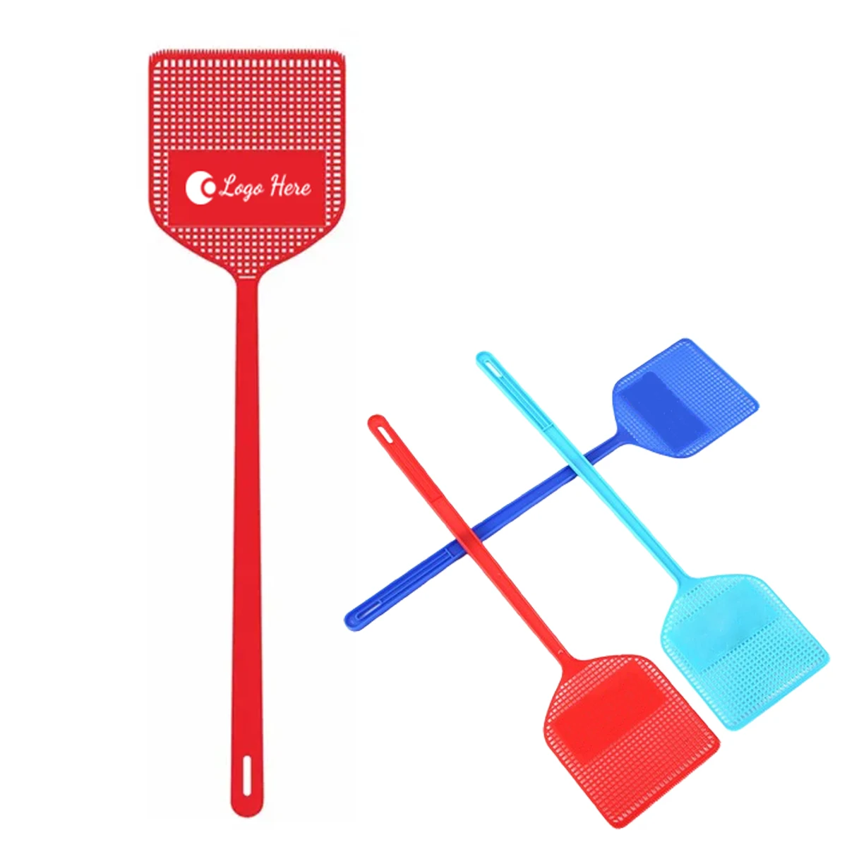Plastic Mesh Long Handle Fly Swatter 1