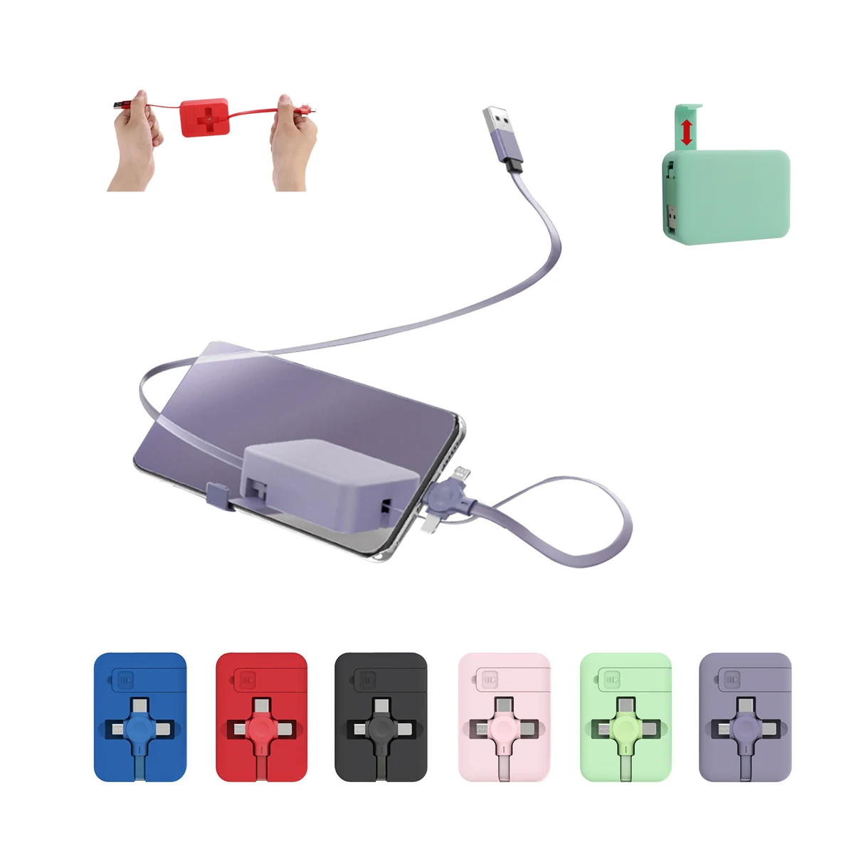 3-in-1 Stretchable Charging Cable 1