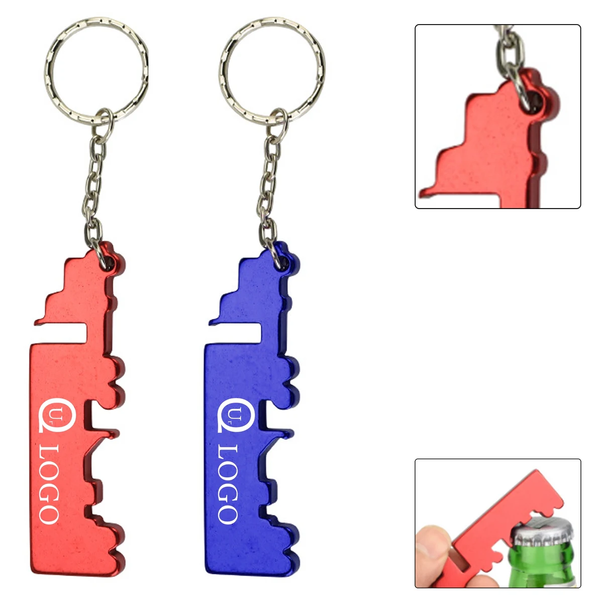 Van-Shaped Bottle Opener W/Keyring 1