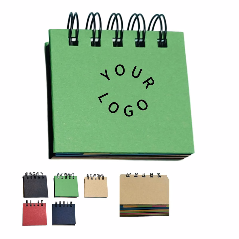 Office Sticky Note Set with Spiral Cover