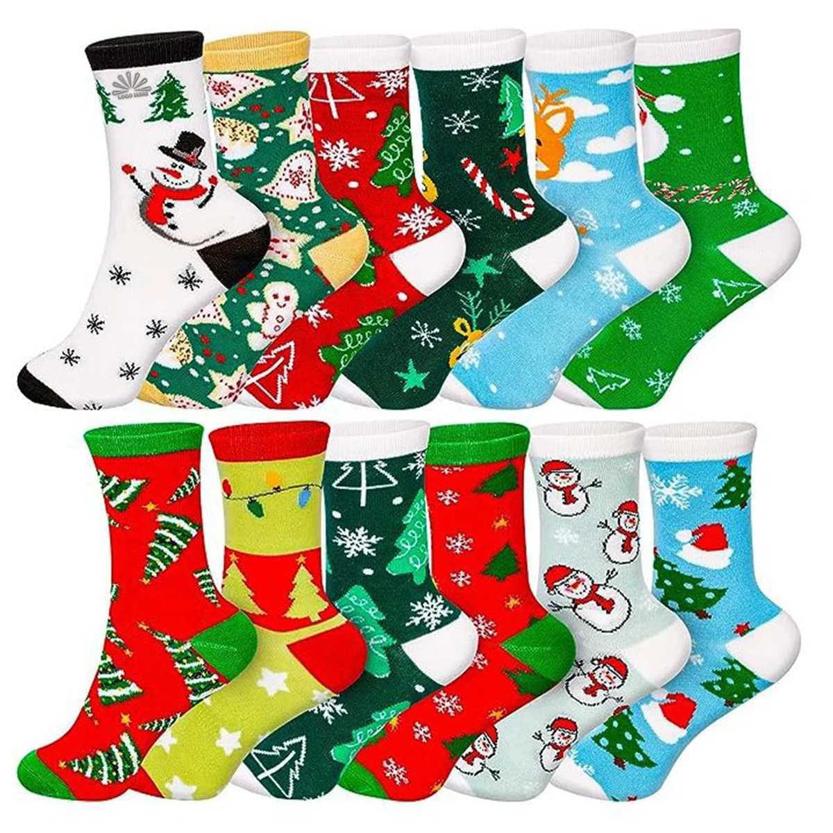 Festive Stockings with Custom Logo Options 1