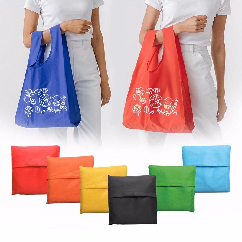 Folding Reusable Grocery Tote Bag