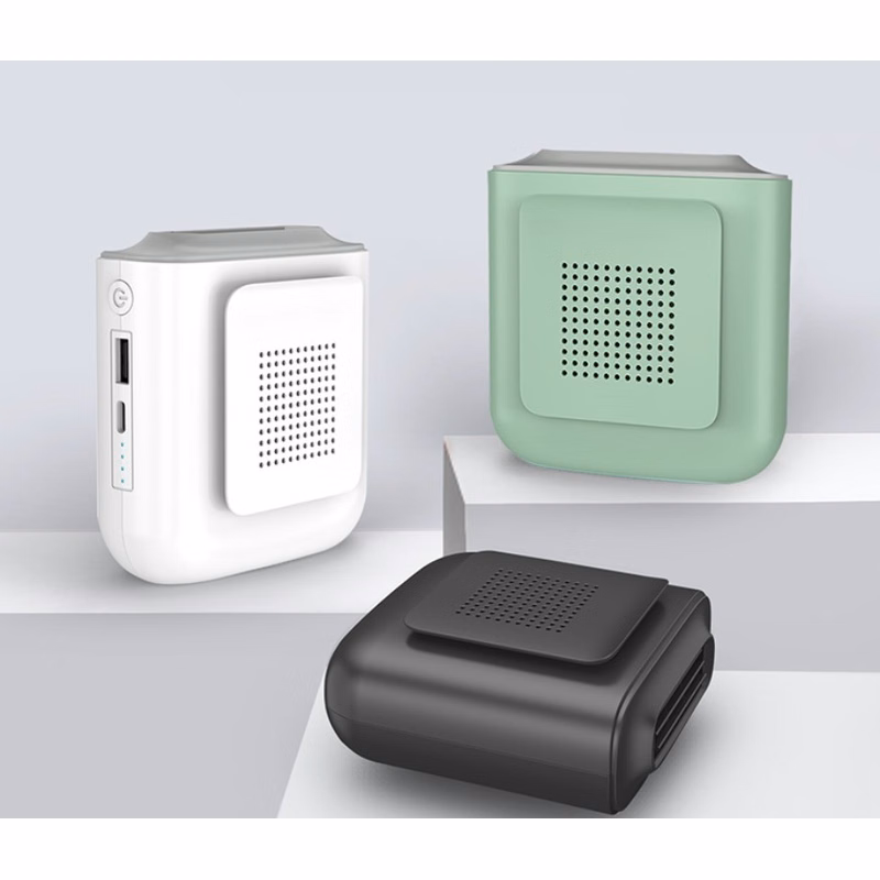 outdoor Black 4000 MAh Mini Waist Portable Fan Power Bank